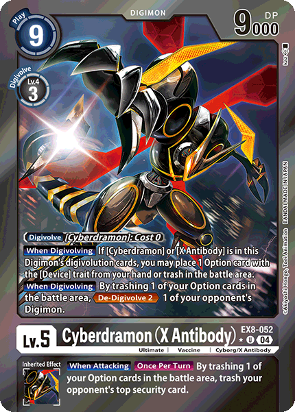 Cyberdramon (X Antibody) (EX8-052) Limited Uncommon