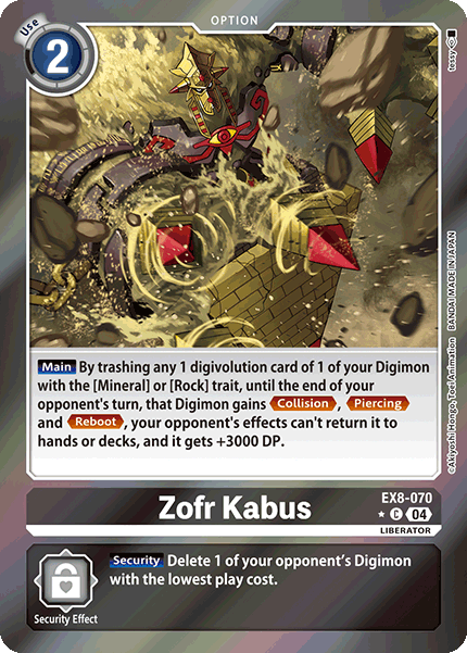 Zofr Kabus (EX8-070) Limited Common