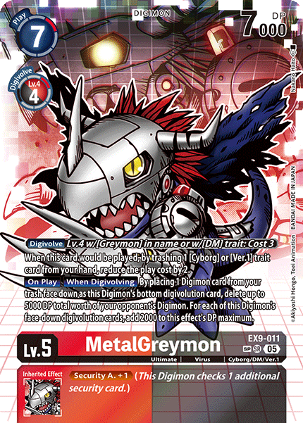 MetalGreymon (EX9-011) SP Alternative Art