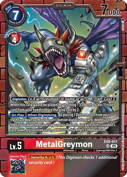 MetalGreymon (EX9-011) Super Rare