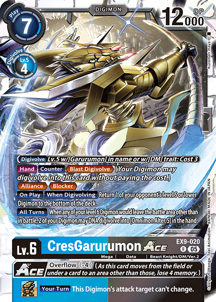 CresGarurumon ACE (EX9-020) Rare