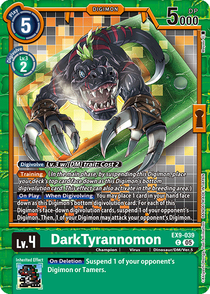 DarkTyrannomon (EX9-039) Common