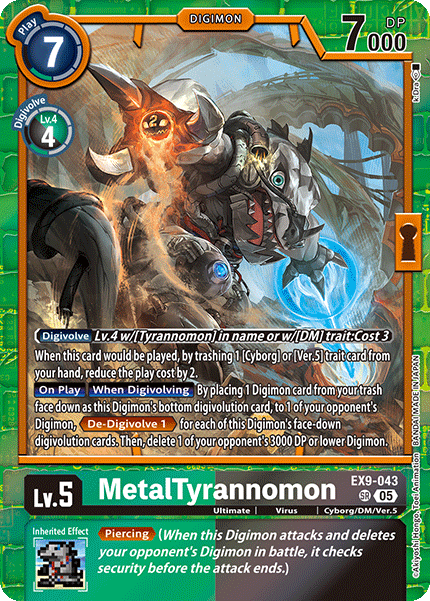 MetalTyrannomon (EX9-043) Super Rare