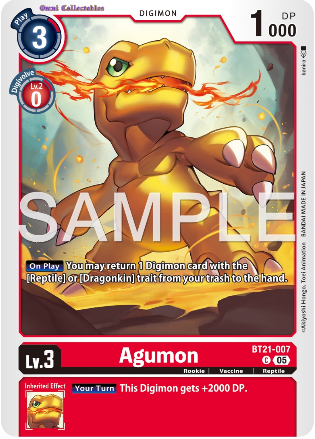 Agumon (BT21-007) Common