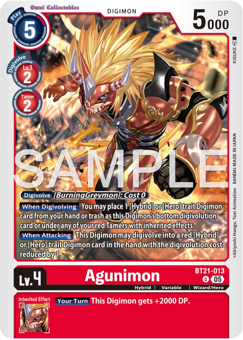Agunimon (BT21-013) Uncommon