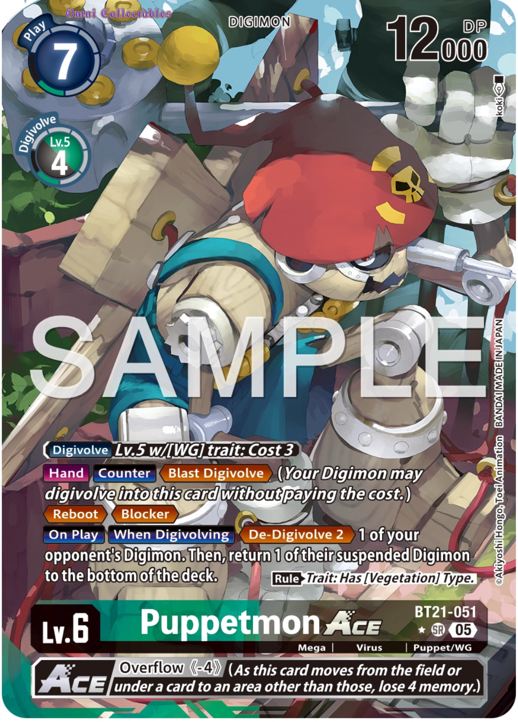 Puppetmon ACE (BT21-051) Alternative Art