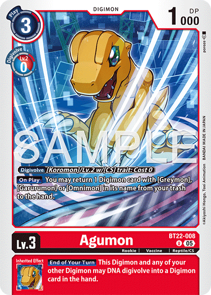 Agumon (BT22-008) Uncommon