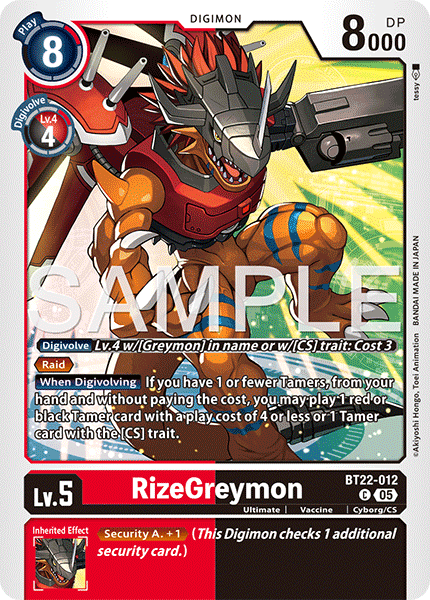 RizeGreymon (BT22-012) Common