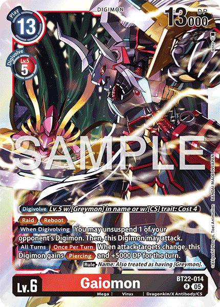 Gaiomon (BT22-014) Rare