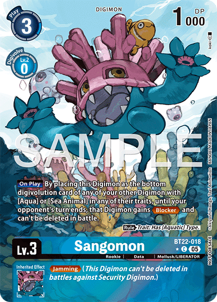 Sangomon (BT22-018) Box Topper