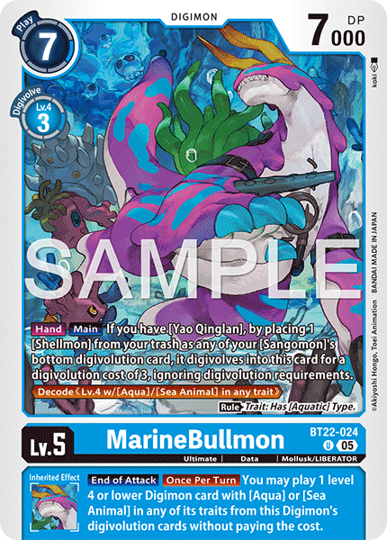 MarineBullmon (BT22-024) Uncommon