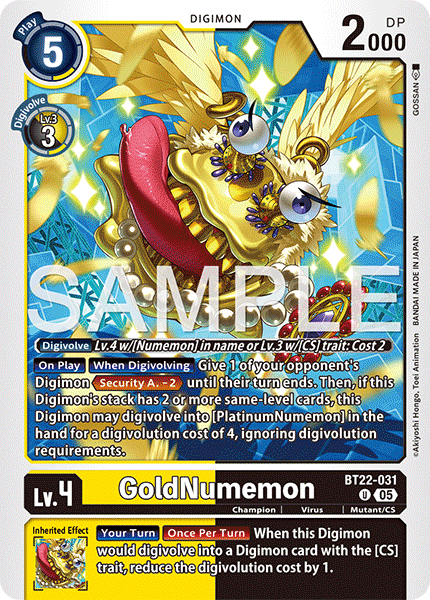 GoldNumemon (BT22-031) Uncommon