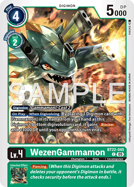WezenGammamon (BT22-045) Common