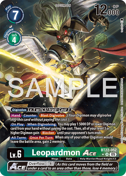 Leopardmon ACE (BT22-052) Alternative Art