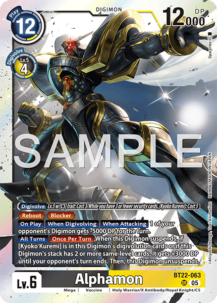 Alphamon (BT22-063) Super Rare