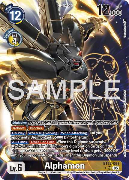 Alphamon (BT22-063) Alternative Art