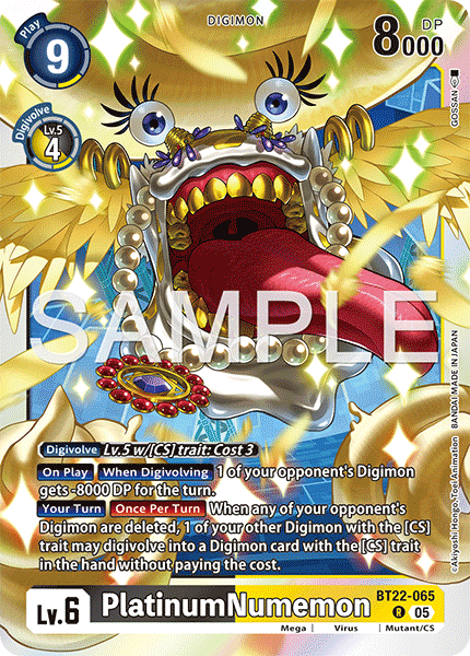 PlatinumNumemon (BT22-065) Rare