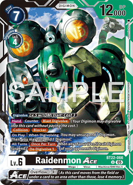 Raidenmon ACE (BT22-066) Uncommon