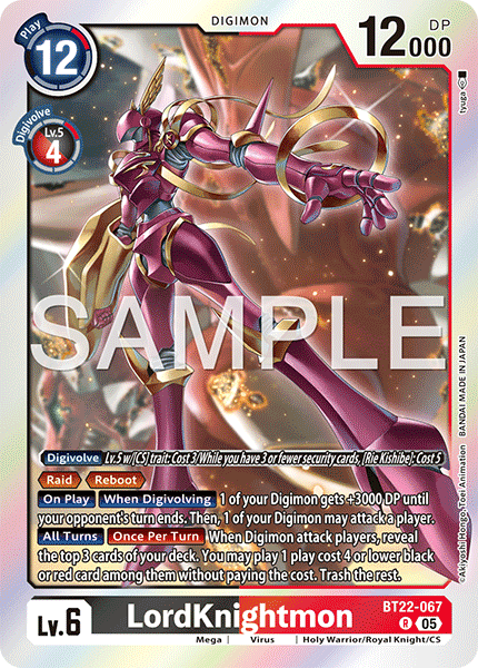 LordKnightmon (BT22-067) Rare