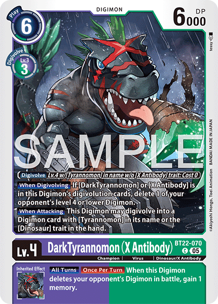 DarkTyrannomon (X Antibody) (BT22-070) Common