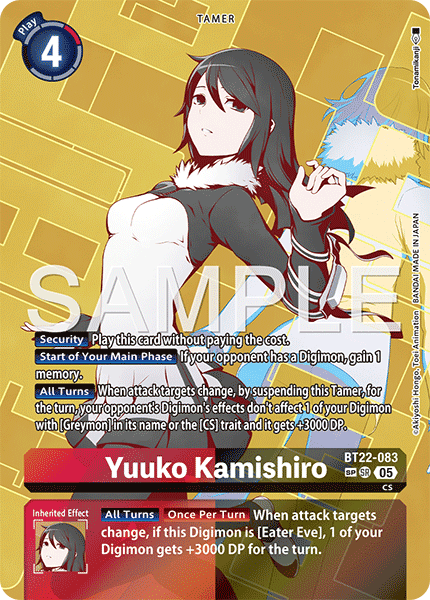 Yuuko Kamishiro (BT22-083) SP Alternative Art
