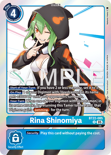 Rina Shinomiya (BT22-085) Rare