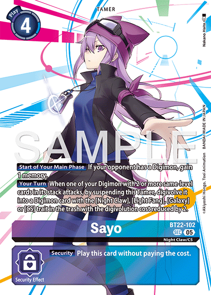 Sayo (BT22-102) Secret Rare