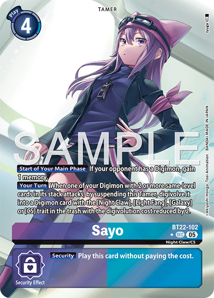 Sayo (BT22-102) Alternative Art