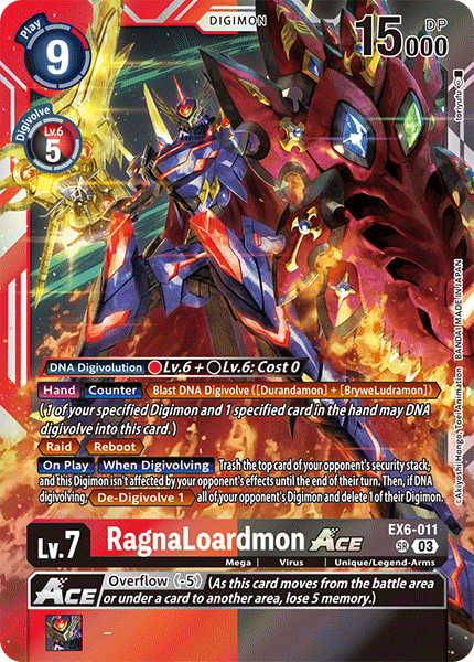 RagnaLoardmon ACE (EX6-011) Super Rare