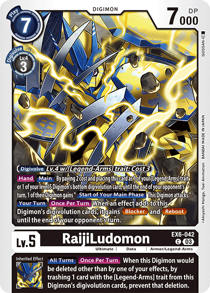 RaijiLudomon (EX6-042) Common