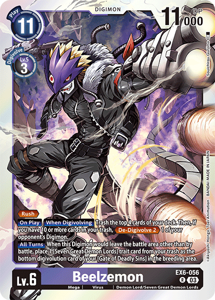 Beelzemon (EX6-056) Rare