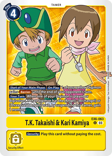 T.K. Takaishi & Kari Kamiya (EX6-063) Uncommon