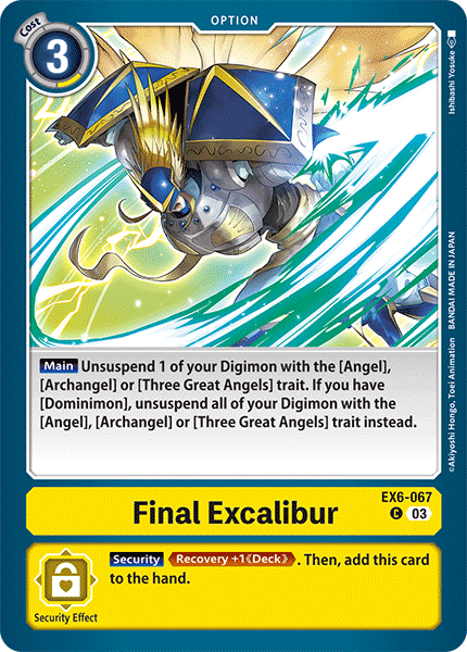 Final Excalibur (EX6-067) Common