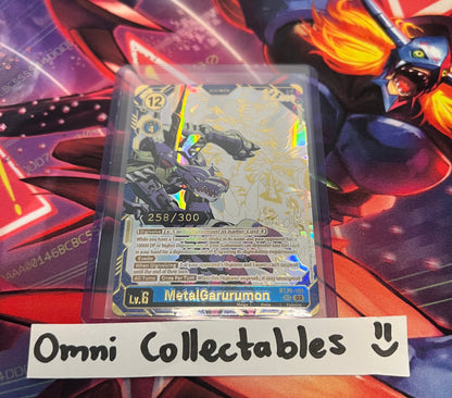 (258/300) MetalGarurumon (BT15-101) Serial Number Rare