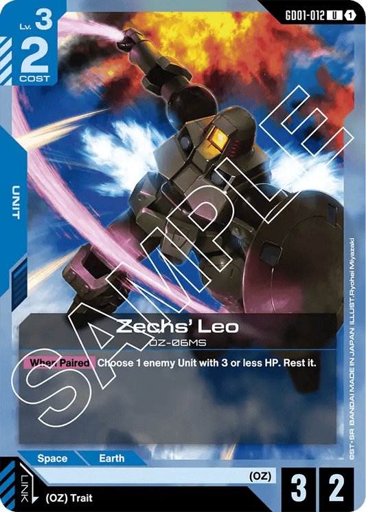GD01-012: Zechs’ Leo (Uncommon)