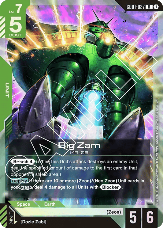 GD01-027: Big Zam (Rare)
