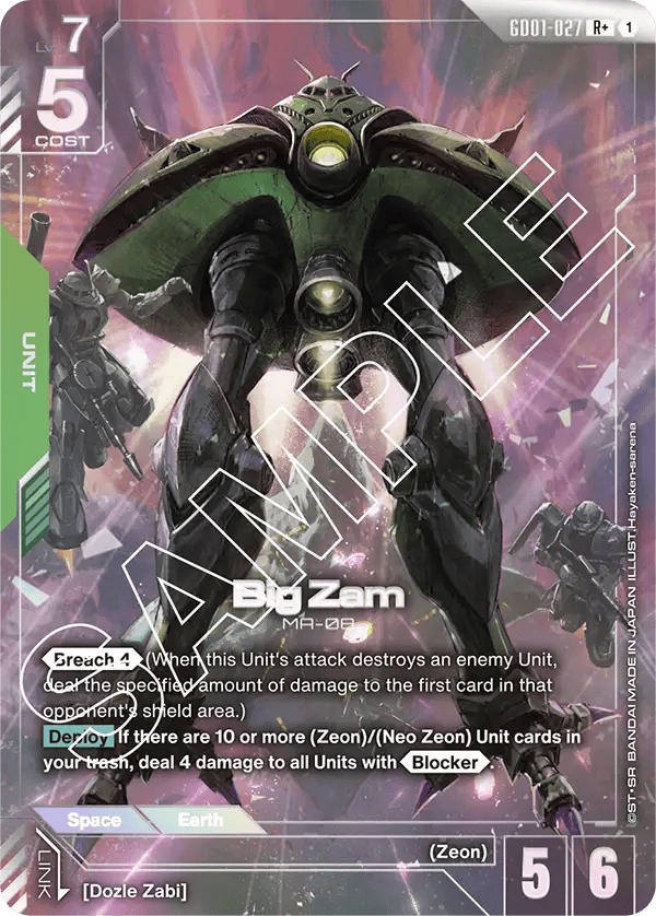 GD01-027: Big Zam R+ (Alternative Art)