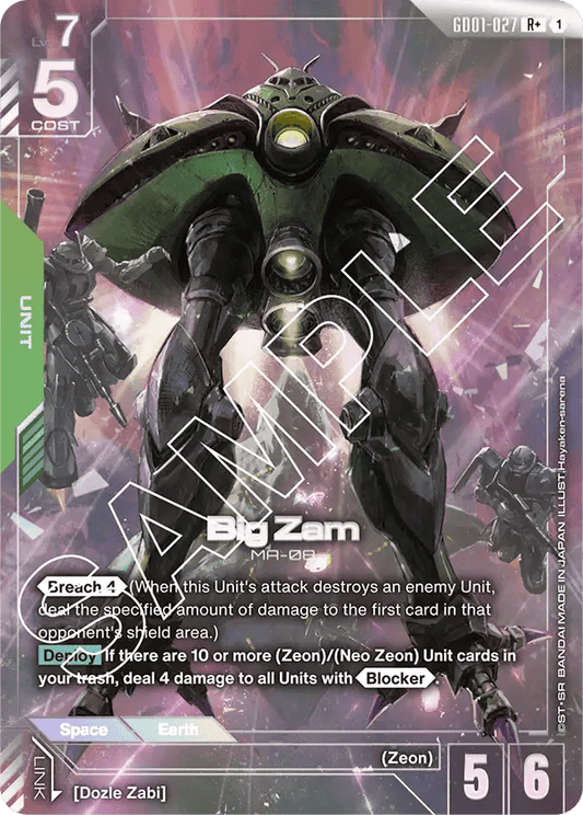 GD01-027: Big Zam R+ (Alternative Art)