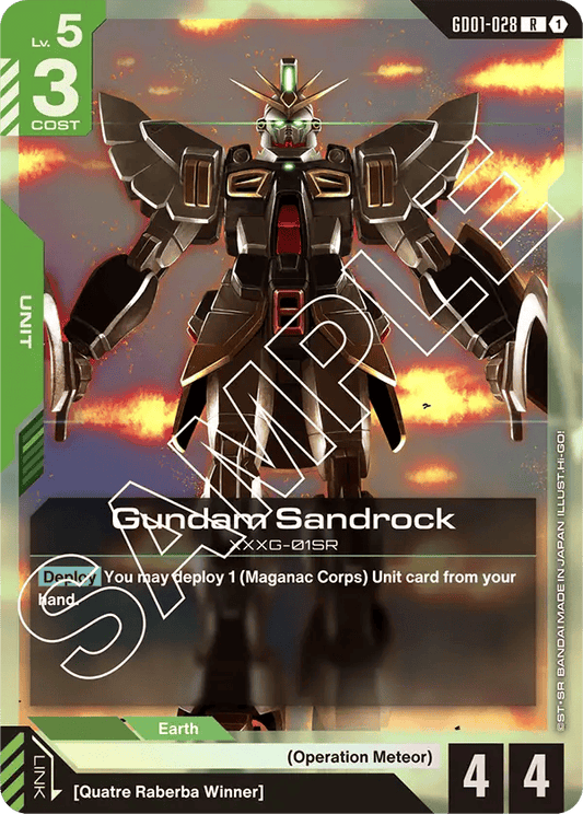 GD01-028: Gundam Sandrock (Rare)