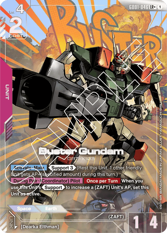 GD01-046: Buster Gundam LR+ (Alternative Art)