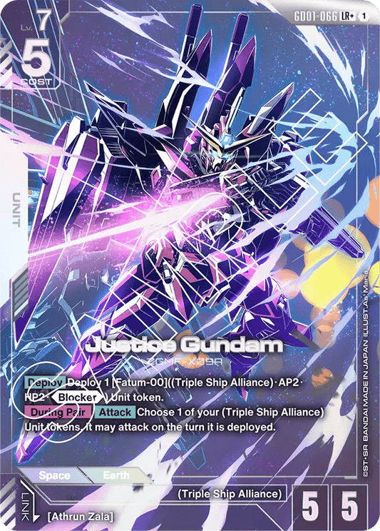 GD01-066: Justice Gundam LR+ (Alternative Art)