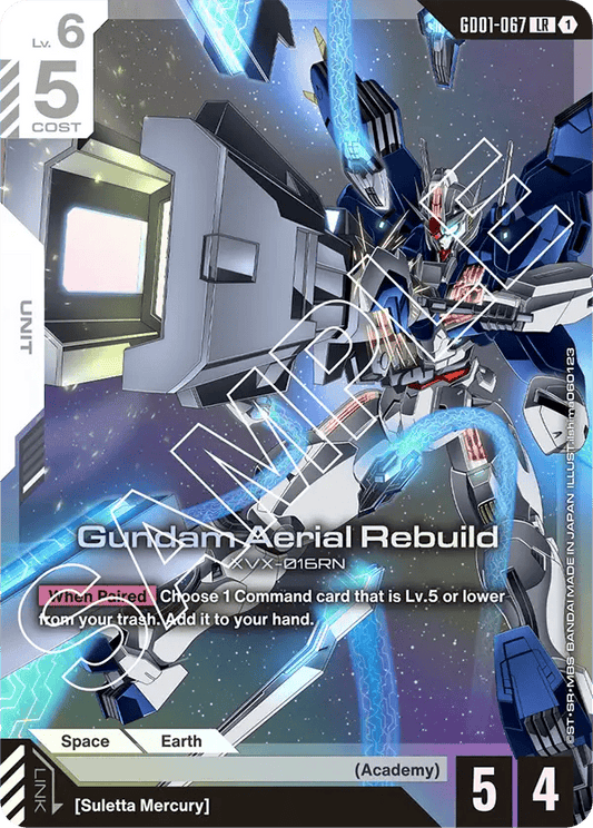 GD01-067: Gundam Aerial Rebuild (Legendary Rare)