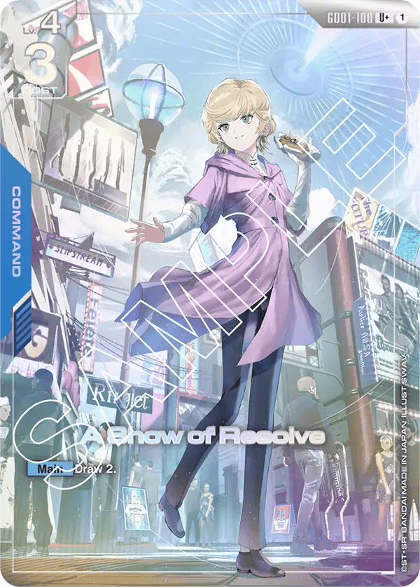 GD01-100: A Show of Resolve U+ (Alternative Art)