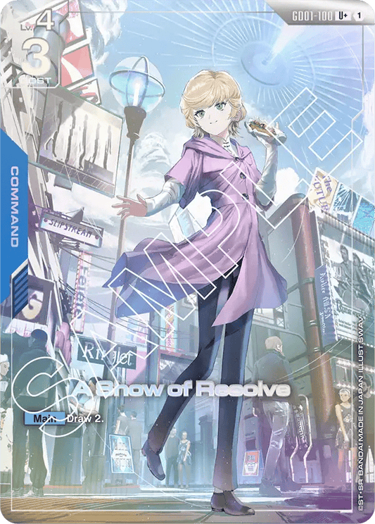 GD01-100: A Show of Resolve U+ (Alternative Art)