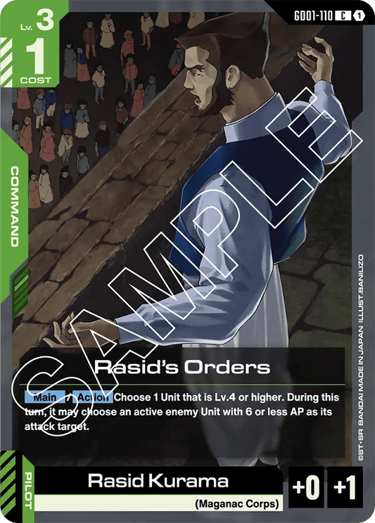 GD01-110: Rasid’s Orders (Common)