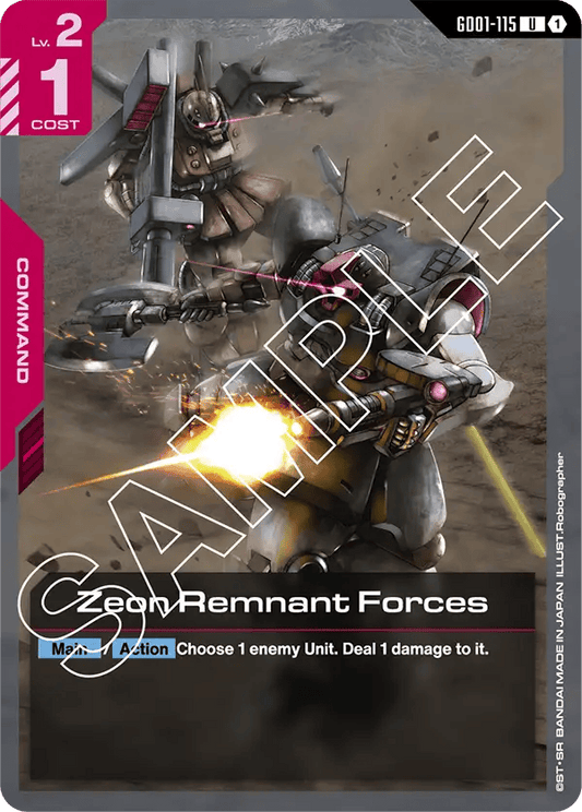 GD01-115: Zeon Remnant Forces (Uncommon)