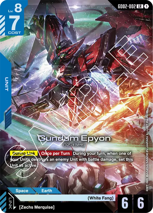 GD02-002: Gundam Epyon (Legendary Rare)