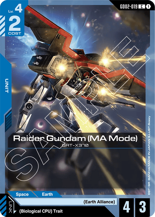 GD02-019: Raider Gundam (MA Mode) (Common)