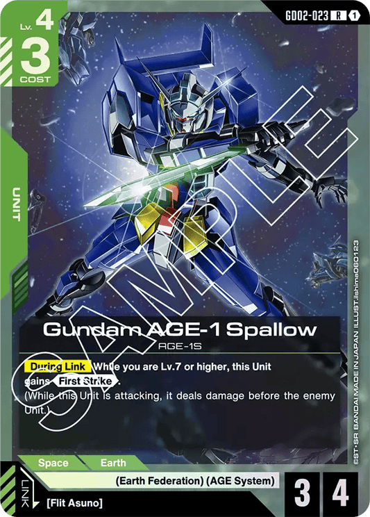 GD02-023: Gundam AGE-1 Spallow (Rare)