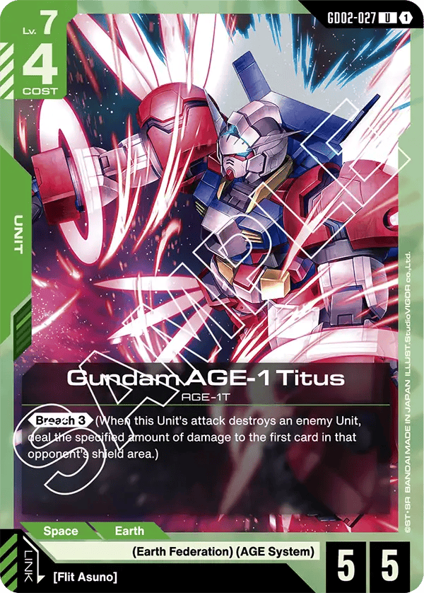 GD02-027: Gundam AGE-1 Titus (Uncommon)
